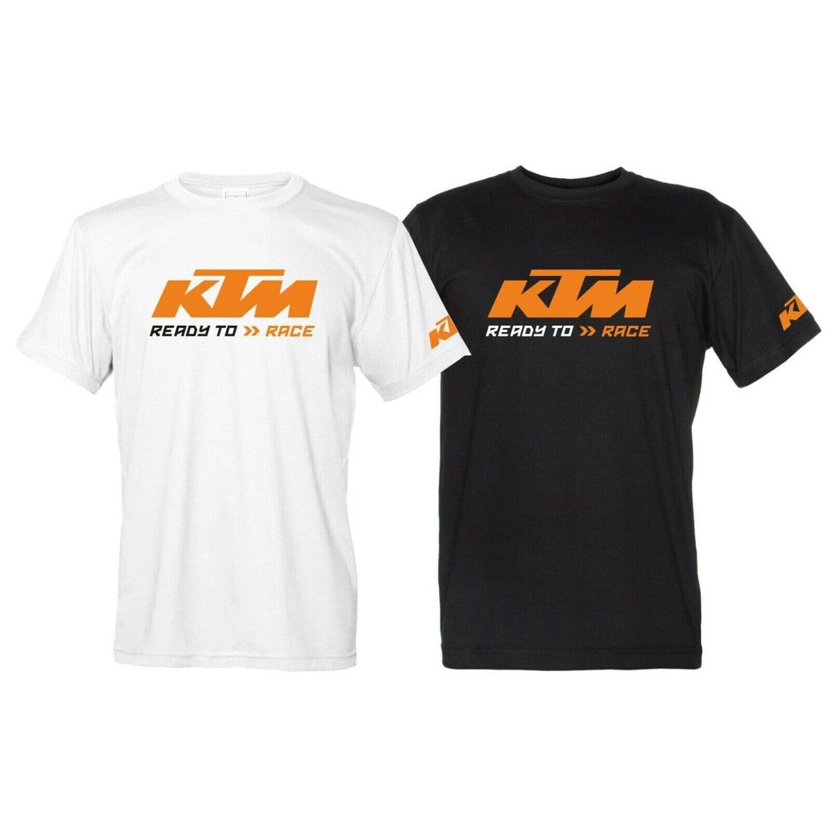 T-Shirt con Stampa KTM Maglietta Tributo Logo Personalizzata Nera Bianca  Uomo