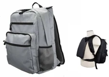 VISM Guardian Plate Carrier Backpack w/ Front-Rear Plate Pockets Tactical GRAY