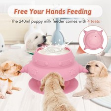 Puppy Feeder for Multiple Puppies, 240 ml Puppy Milk Feeder Puppy Bottles