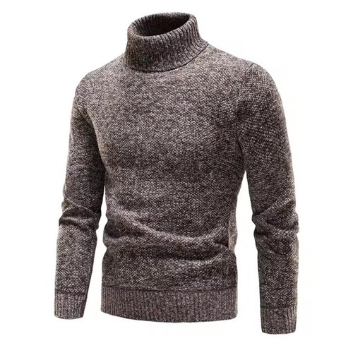 Herren Rollkragenpullover Fleece Warm  Strickpullover Herbst / Winter Sweater - Bild 1 von 12