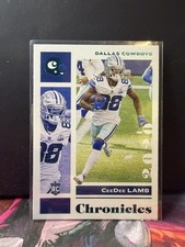 2020 Chronicles CeeDee Lamb Rookie Card Green Foil #25 Cowboys. rookie card picture