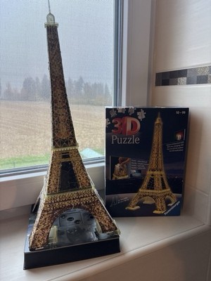 3D Puzzle Eiffelturm bei Nacht Ravensburger Farbwechsel LED