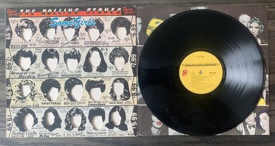 THE ROLLING STONES Vinyl Record Album COC 39108 SOME GIRLS Die-Cut w/Actresses