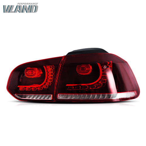 VLAND Red LED Tail Lights w/Sequential Signal For 10-14 Volkswagen GOLF MK6 Pair - Bild 2 von 16