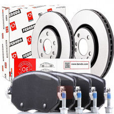 Front Brake Discs And Pads Ferodo Renault Megane IV 1.2 1.3 TCE 1.5 DCI