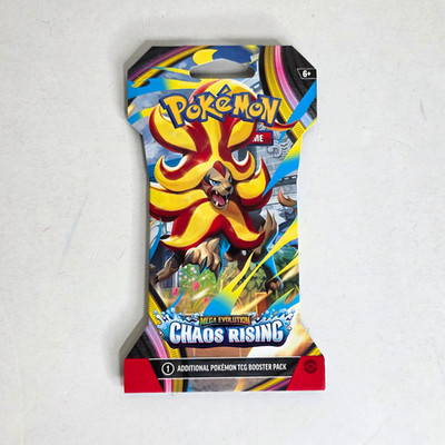 Pokémon Chaos Rising Sleeved Booster Pack Mega Pyroar Pokemon - NEW SEALED