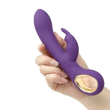 Clitoral G-spot Dual Rabbit Vibrator Vibe Dildo Sex-toys for Women Couple