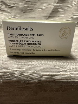 ARBONNE DermResults Daily Radiance Peel Pads w/ 2% Caviar Lime 30 Pads New