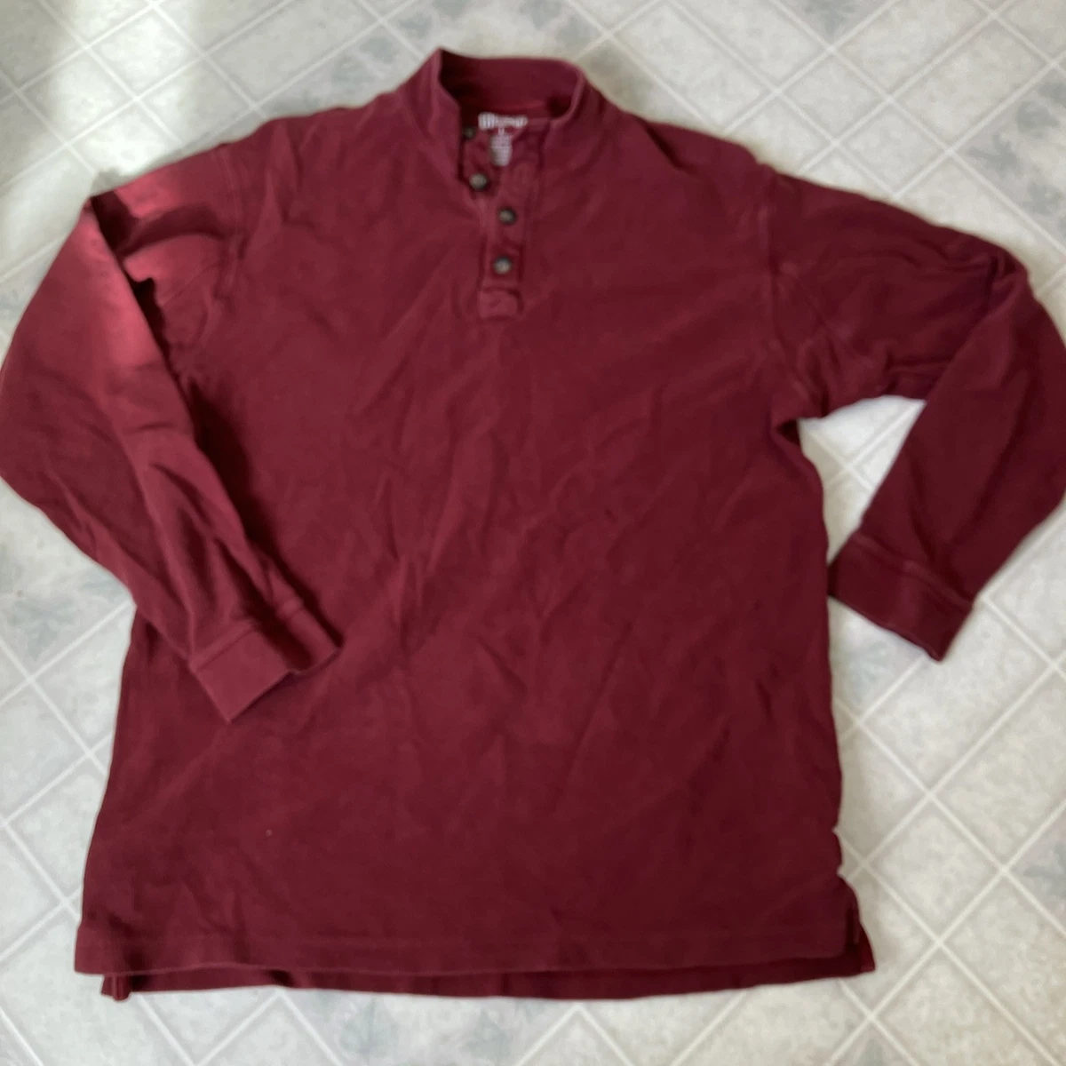Chemises Henley en tricot gaufré à manches longues Togo