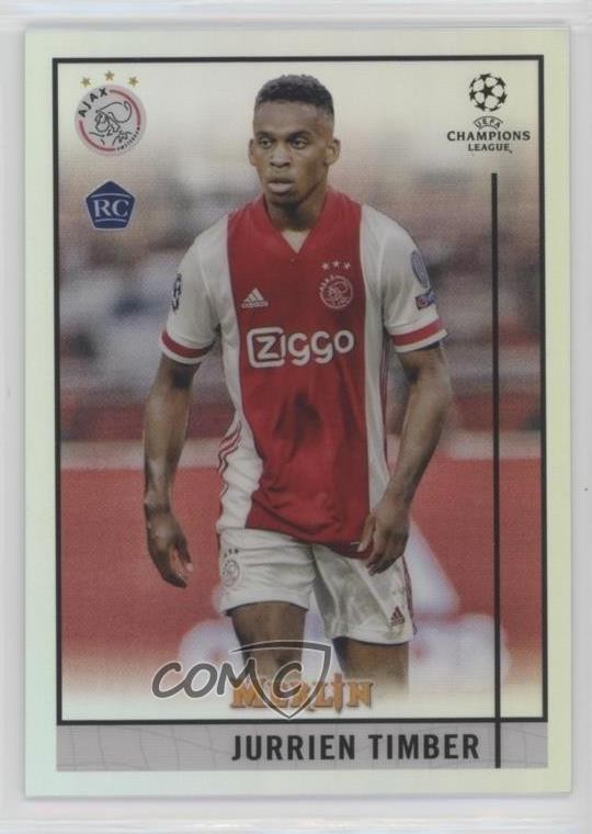 2020-21 Topps Merlin Collection Chrome UCL Refractor Jurrien Timber #9 12b5