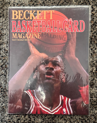 Beckett Basketball Card Magazine Issue #1 Michael Jordan Shooting, Chicago Bulls