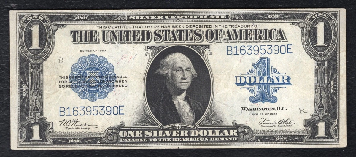 1923 Silver Dollar Bill for sale | eBay