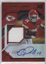 2021 Panini XR Rookie Swatch Auto Red 17/75 Cornell Powell #RSA-CPO Auto 0m0