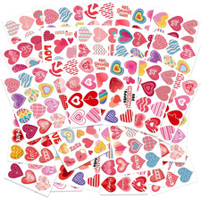 Heart Stickers for Valentines Day 101 PCS Cute Heart Sticker for Party Favors Va