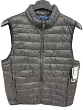 Club Room, Men's, Down, Packable Vest, Black