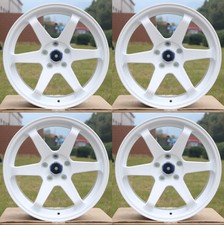 18 Wheels Rims For Mazda Ford Nissan Hyundai Kia K5 Rx8 3000gt Te37 Style White