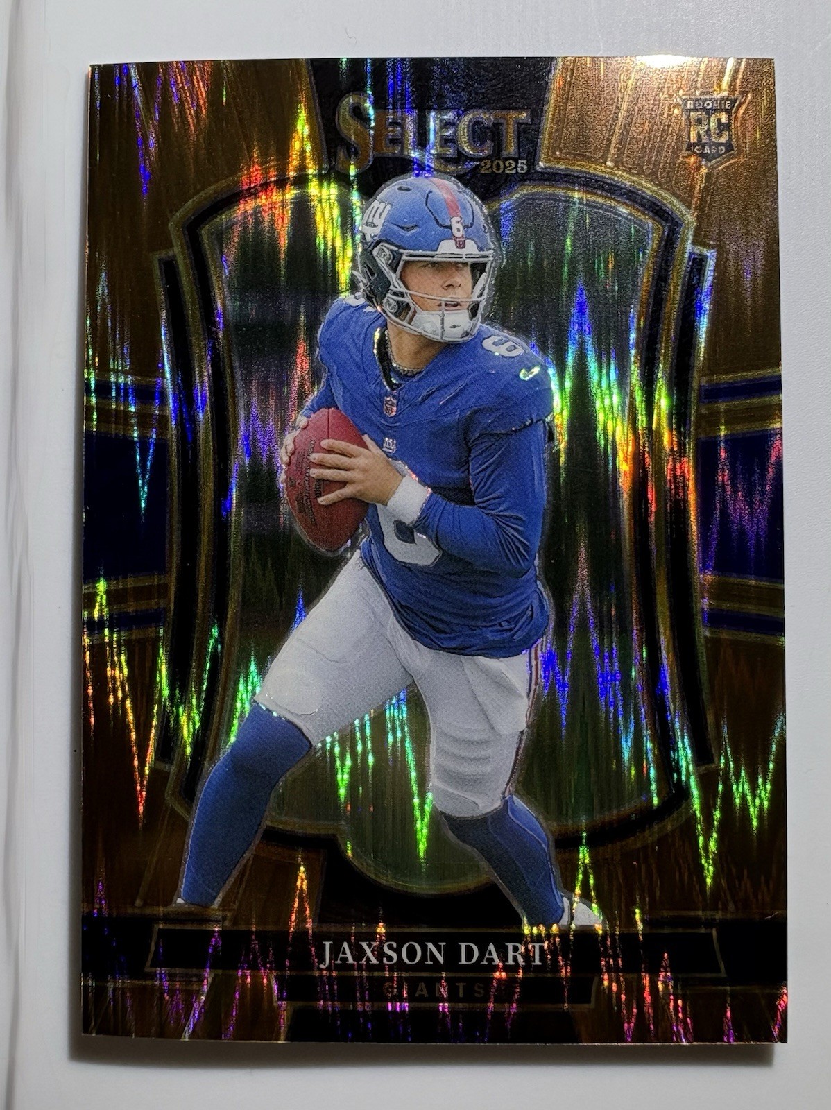 2025 Panini Select - Premier Level Jaxson Dart #193 Copper Shock Prizm /899 (RC)