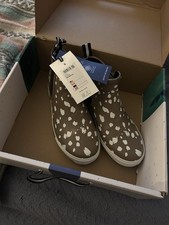 Joules Rainwell Slip-On Rain Boots Women's Size 7 US Beige Deer New