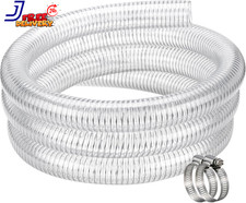 Suction Hose 2" Id 5Ft Flexible Clear Steel Wire Reinforced Vinyl Tubing Heavy D