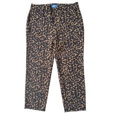 Old Navy Harper Leopard Print Mid-Rise Ankle Pants Brown Black Size 4 Regular