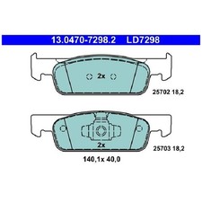 Satz Bremsbeläge Bremsklötze vorne für Renault Twingo 3 BCM 24074531