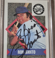 Ron Santo American Rotisserie Autographed Baseball Trading Card Signed Ron Santo
