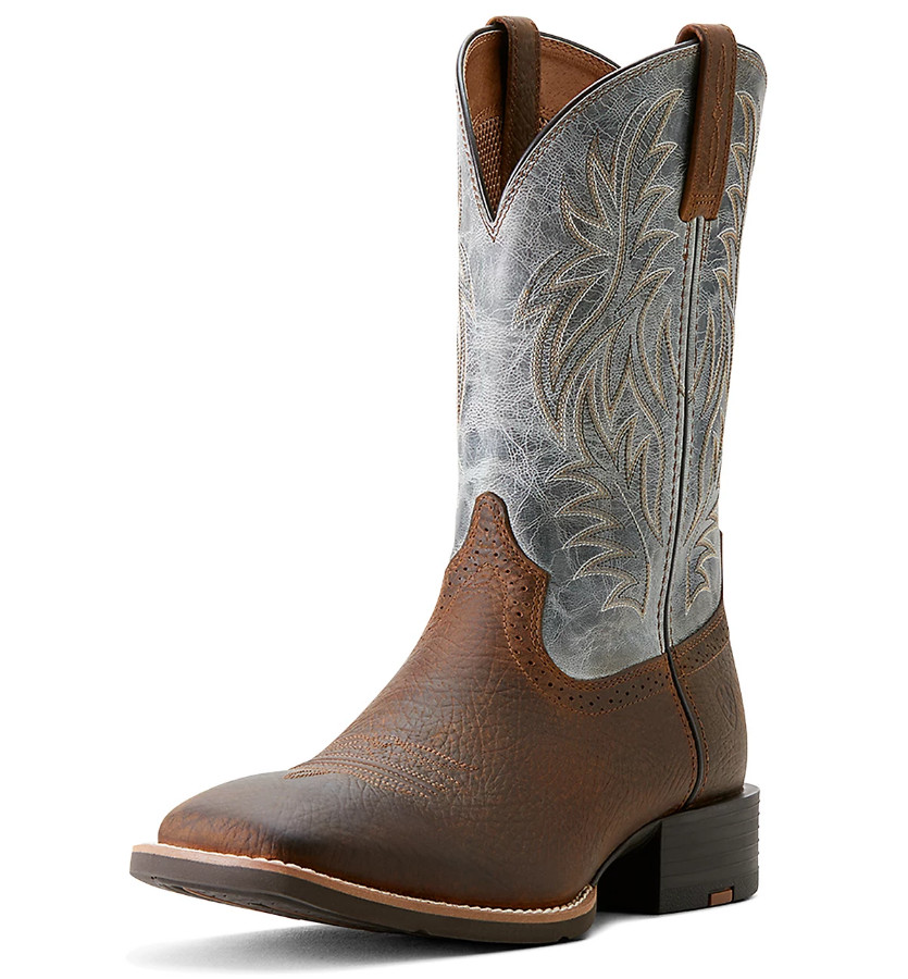 S Ariat 10053731 Sport Western Wide Square Toe Earth/glacier Blue Boot
