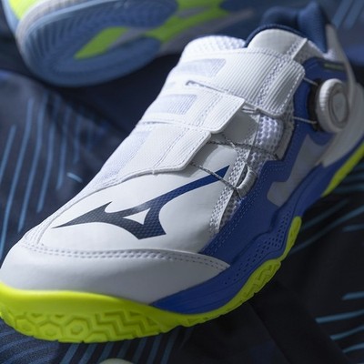 MIZUNO Wave Medal Wrap Boa 81GA2672 01 White Blue Width 2E  display picture 3