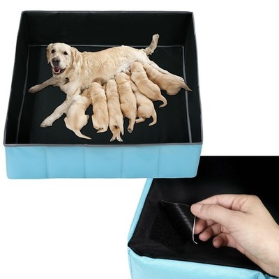 BALAPET Whelping Box for Dogs and Puppies,Foldable &Portable Whelping Pen, Pu...
