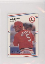 1988 Fleer Classic Miniatures Box Set Bob Horner #107 8d2