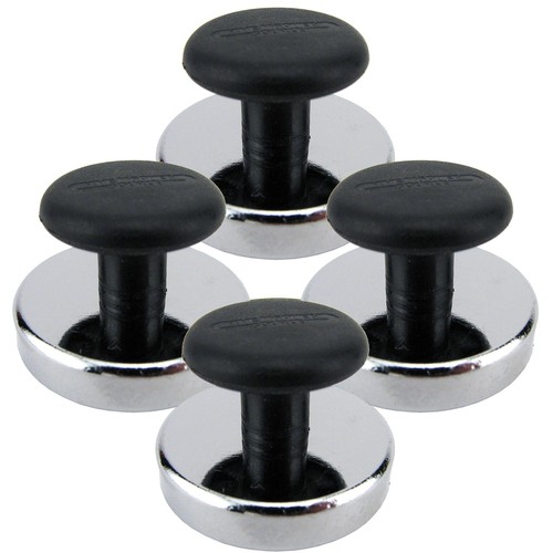 Round Base Magnets with Knob - 1.43" Diameter, 0.98" Total Height with 1" Dia