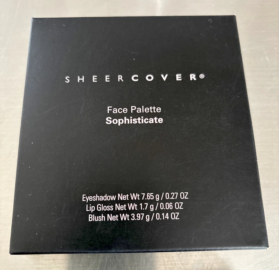 NUEVA Paleta Facial Sheer Cover Sofisticate Sombra de Ojos, Brillo de Labios, Rubor Foto 3 de 4