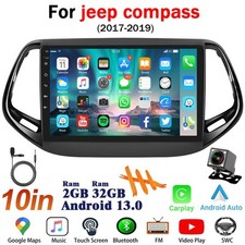 10" Android 13 Car Stereo for Jeep Compass 17-19 Wireless CarPlay Android Auto