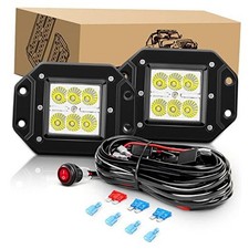 Led Light Bar 2 PCS 18W Flood Led Pods LED Work 2Pcs LED Pods Wiring Harness