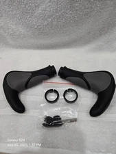 Handlebar Grips, Soft Gel Inserts Shock Resistance Ergonomics Comfort Design.