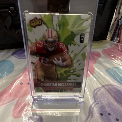 Wild Card Splat Christian McCaffrey St Patricks Football Card #1/2