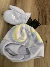 Nike Tie Dye Trapper Hat Mittens Toddler Nwt