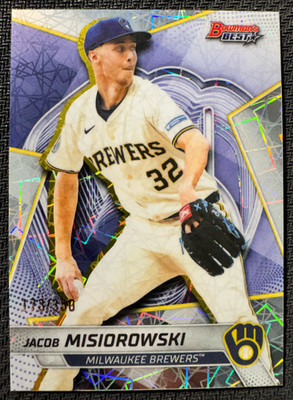 Jacob Misiorowski 2025 Bowman's Best Top Prospect Lazer Refractor /350 #TP-12
