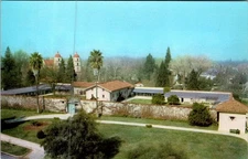 Vintage Sutter's Fort Sacramento CA Postcard Union Oil Color Scene