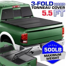 Hard Tri-fold 5.5 Ft Truck Bed Tonneau Cover Fit For 2004-2020 Ford F-150 F150