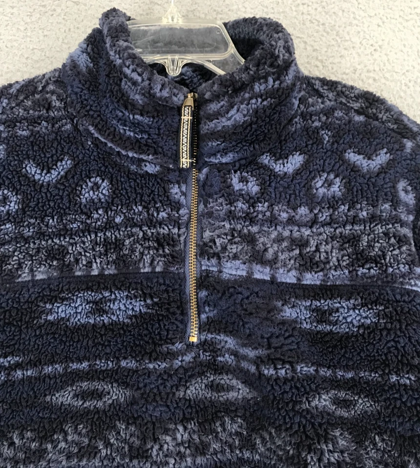 Пуловер на молнии Alpine Sherpa куртка для взрослых размер XL 1/4 Southwest синий - Изображение 2 из 4