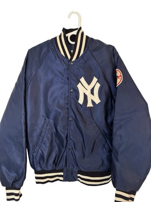 VTG 80s Starter New York Yankees Satin Bomber Jacket MLB Mens L