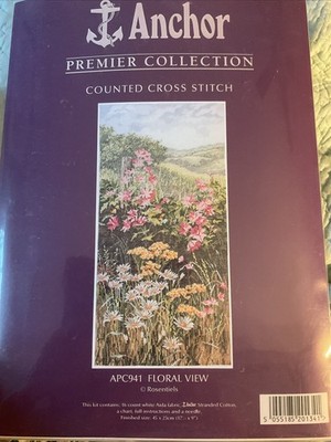 Anchor Premier Collection Floral Way APC942 Counted Cross Stitch Kit New