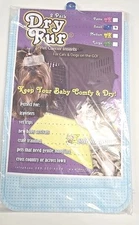 DryFur Pet Carrier Insert Pads Size Small 15"x 8" to 19"×12"-Blue 2 Pack