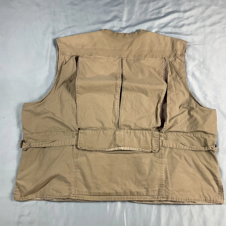 Cabelas Safari Series Mens 5XL Vented Hunting Fishing Utility Vest  Outdoor Mesh - Image 3 of 4