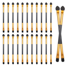 24 PCS Dual End Eyeshadow Smudge Brush 2 in 1 Eyeshadow Sponge Concealer Brush D