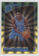 2018 Panini Donruss Rated Rookies Holo Green & Yellow Laser Hamidou Diallo 03d8