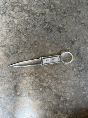 1950s Standard Casket Company Letter Opener Funeral Advertising Alabama Vintage