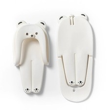 Cute Bear Flip Flops Foldable 3D Animal Slides Travel Sandals Kawaii Women Shoes
