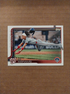 CJ Abrams 2025 Topps Series 1 #122 Washington Nationals Baseball 